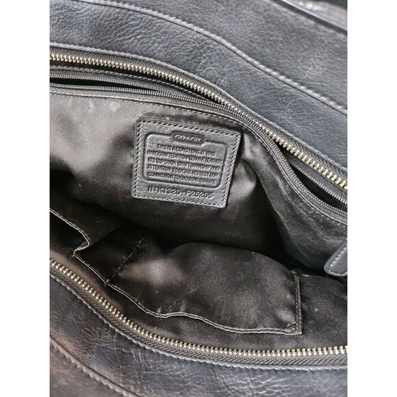Coach Dark Leather Shoulder Bag - Picture 13 of 16